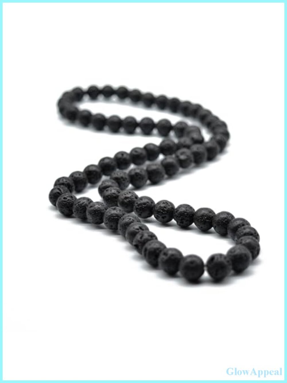 8MM Natural Tiger Eye Lava Stone Beaded Choker Necklace Anxiety Stretch
